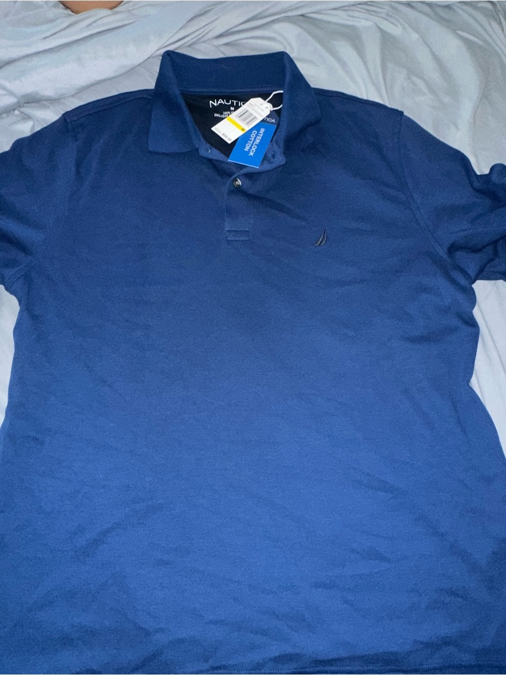 Nautica Men's Polo Shirt in Deep Navy Blue